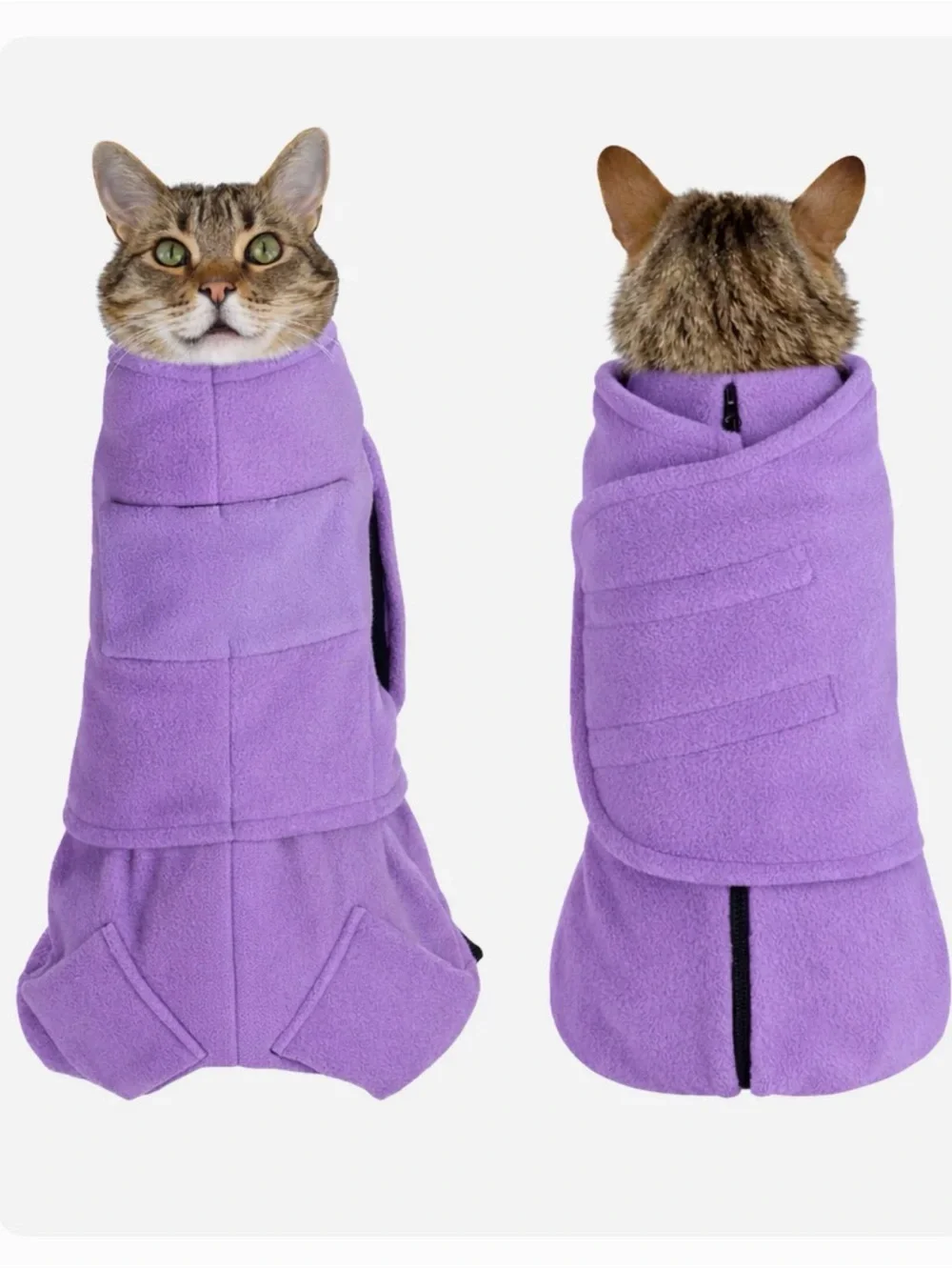 Calm and Cozy Cat Wrap - M - Green